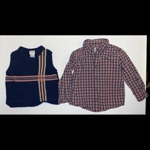 Talbots Boys size 4 Dress Shirt/Sweater